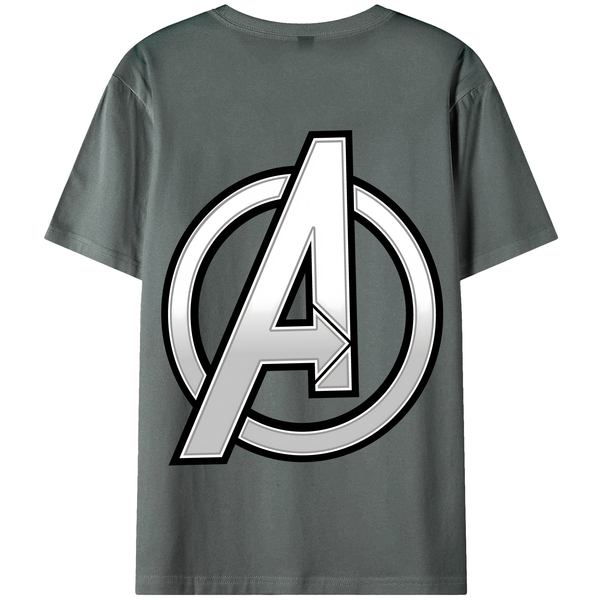 （画像用） アベンジャーズ The Avengers 綿100％半袖Tシャツ（背面プリント）